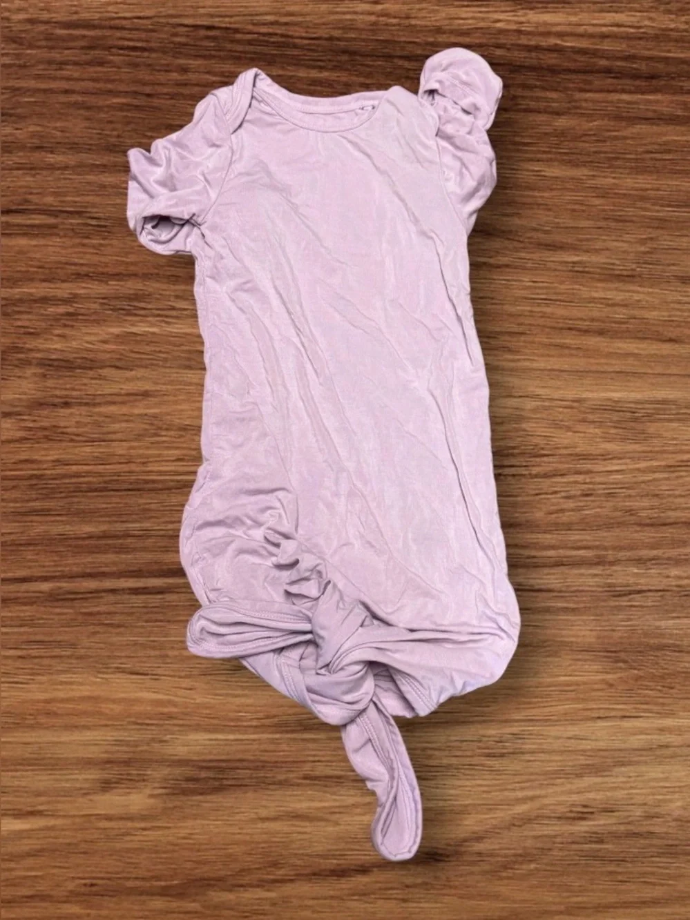 Angel Dear Solid Orchid Petal Knotted Gown 0-3 Months